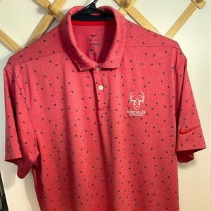 Nike Dri Fit Golf Polo with King’s Deer Golf Club logo on chest.